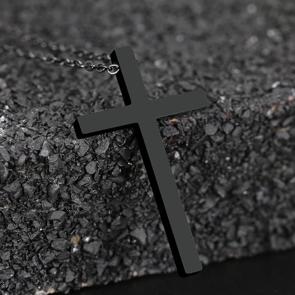 Sterling Silver Cross Pendant Necklace Women Men Girls Jewellery Gift